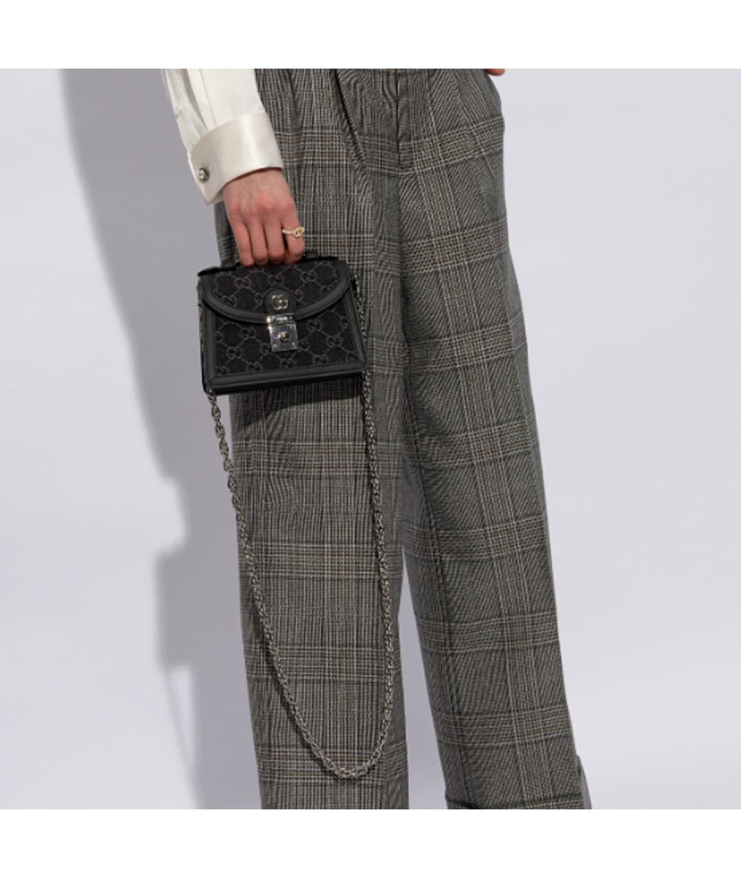 GUCCI Черная сумка через плечо, фото 6