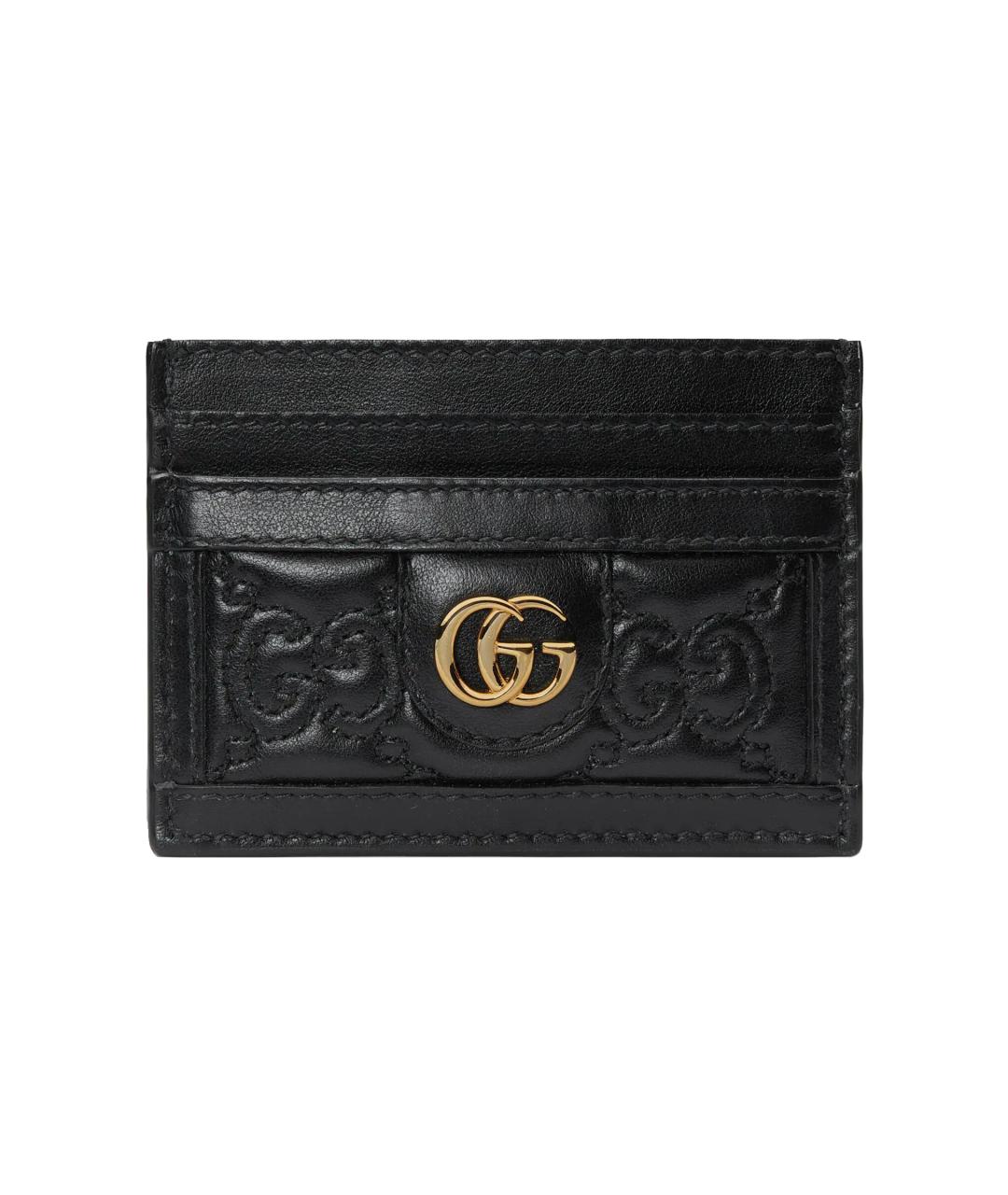 GUCCI Черный кожаный кардхолдер, фото 1