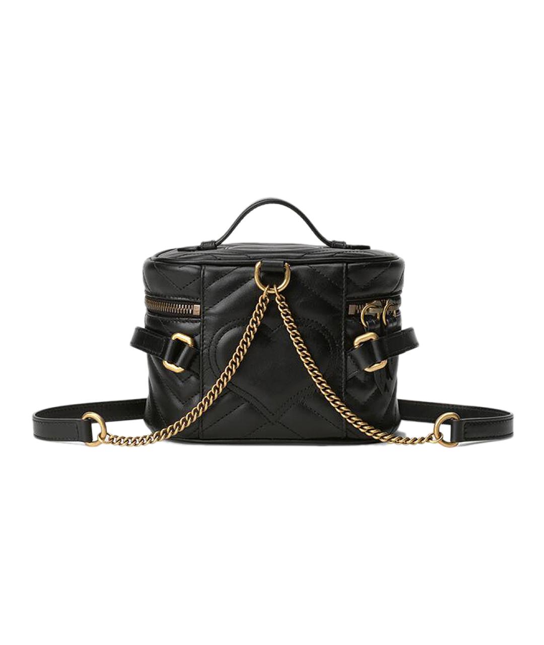 GUCCI Черный кожаный рюкзак, фото 6