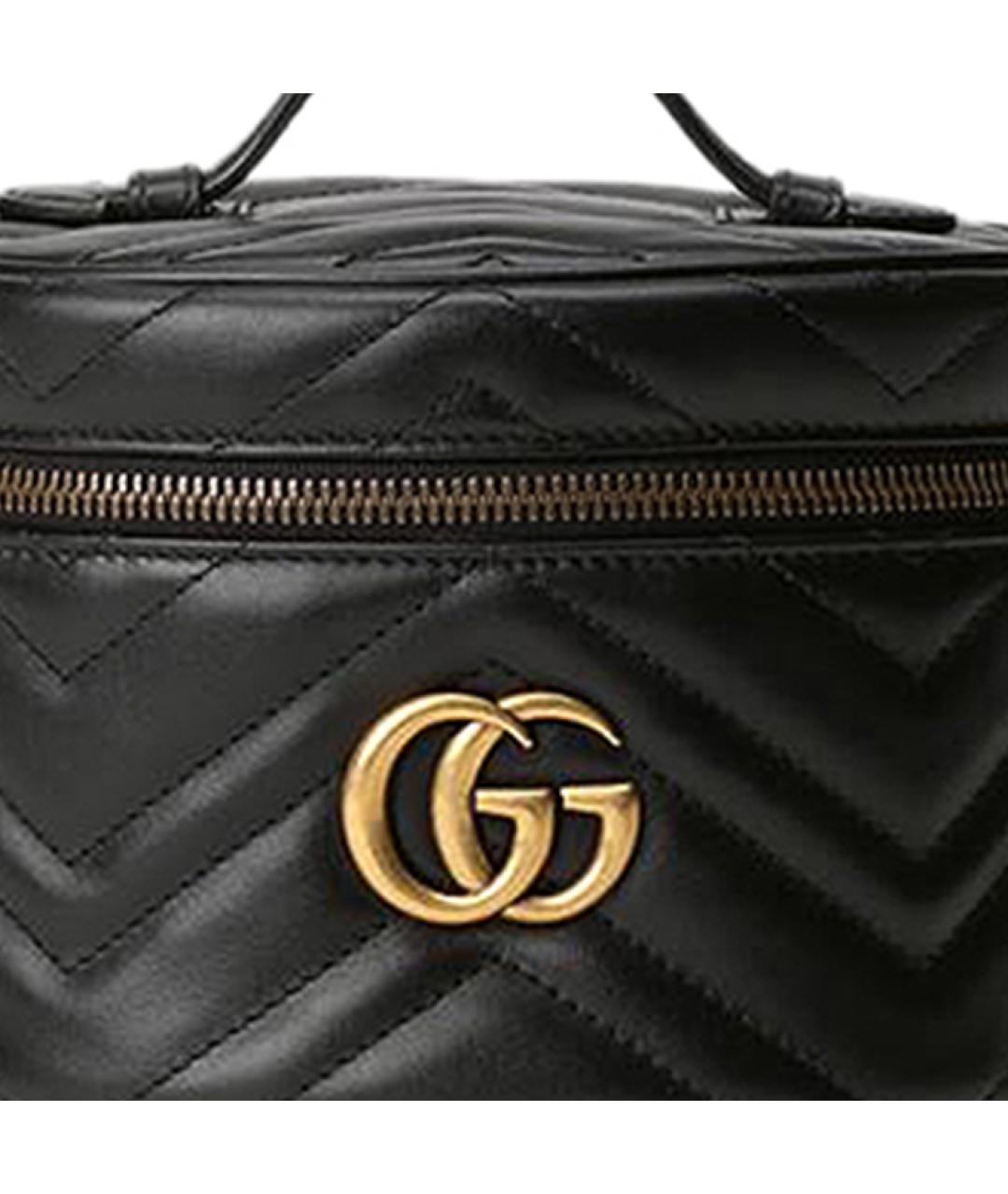 GUCCI Черный кожаный рюкзак, фото 8