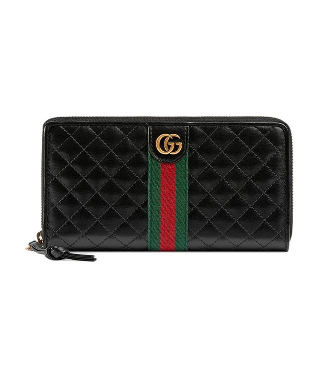 GUCCI Черный кожаный кошелек, фото 1