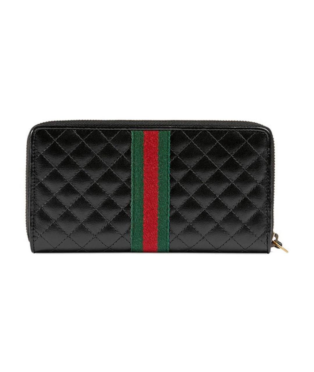 GUCCI Черный кожаный кошелек, фото 2