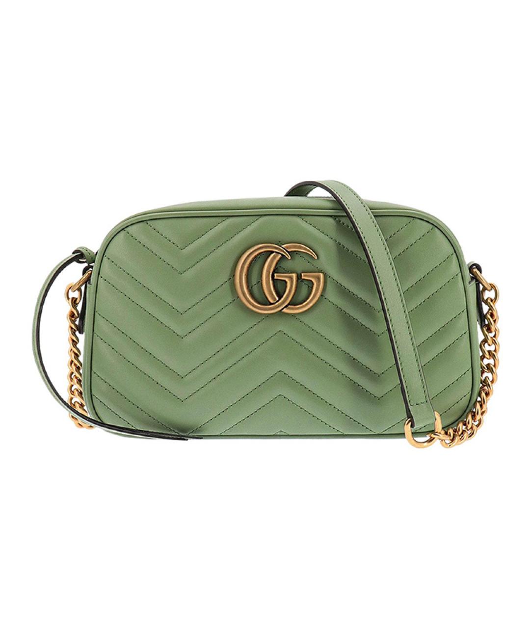 GUCCI Зеленая кожаная сумка через плечо, фото 1