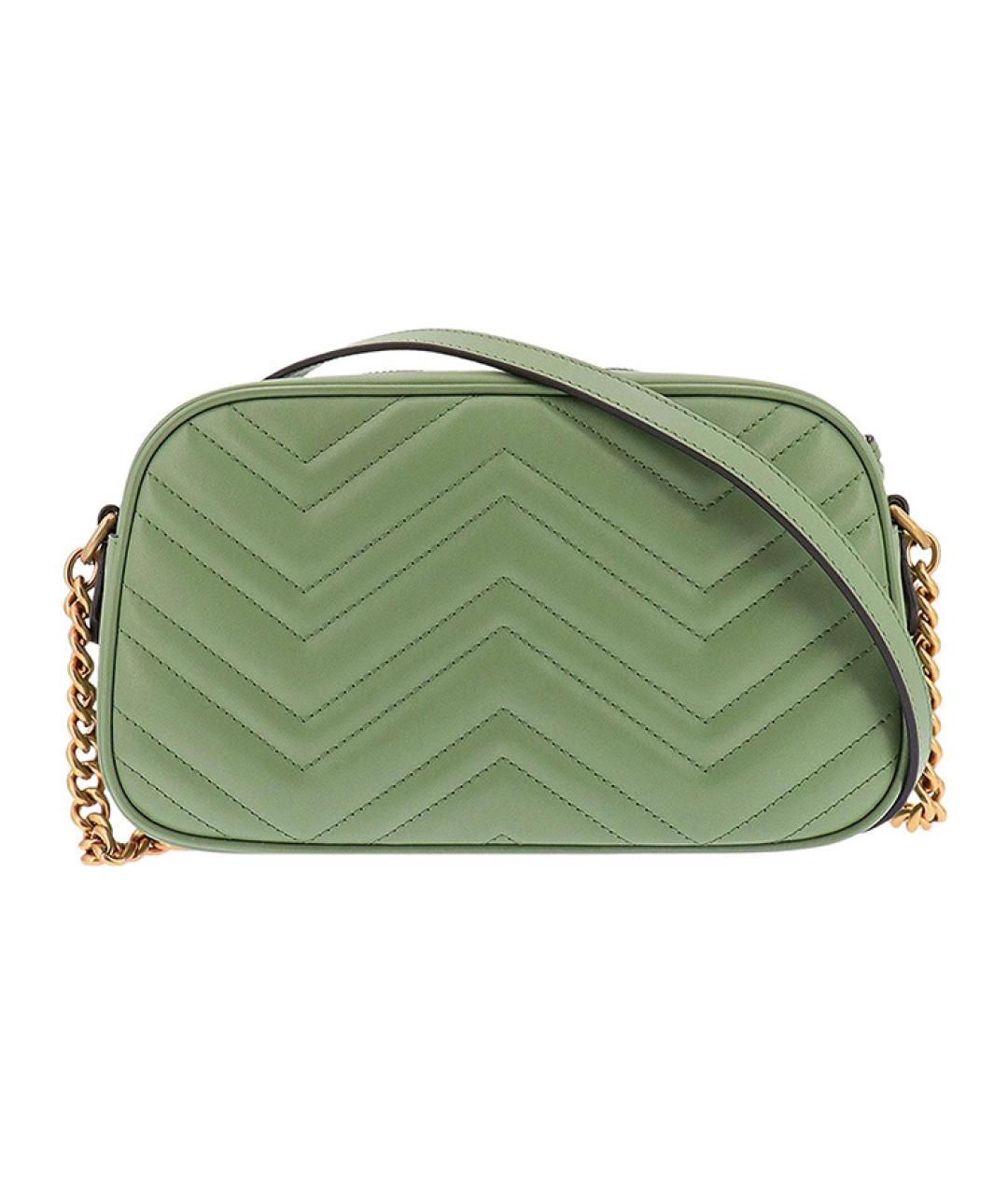 GUCCI Зеленая кожаная сумка через плечо, фото 3