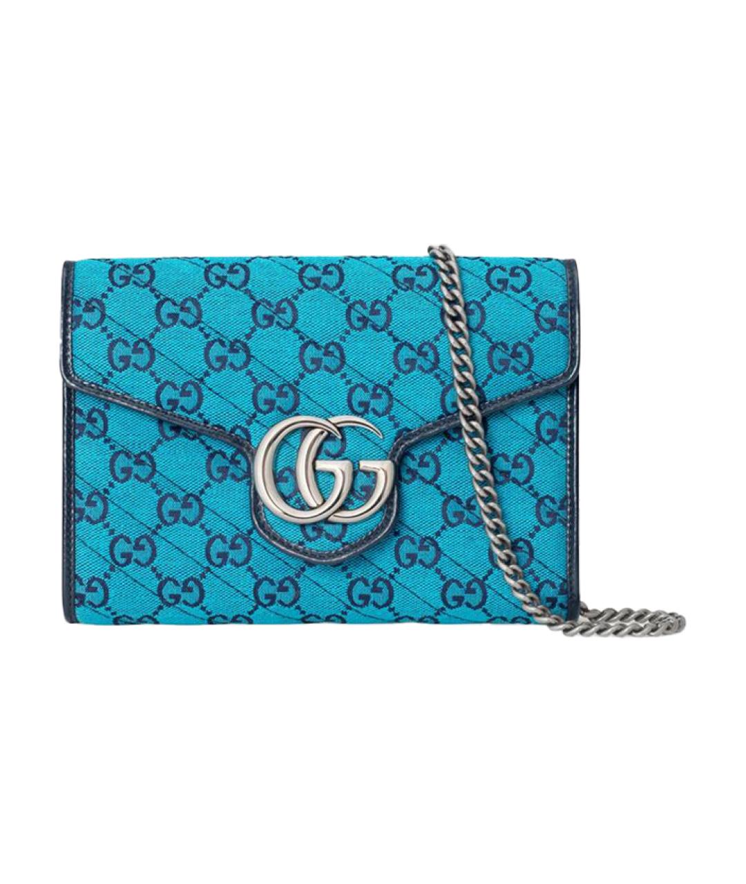 GUCCI Голубая сумка через плечо, фото 1