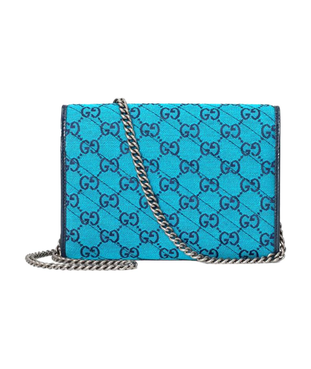 GUCCI Голубая сумка через плечо, фото 4