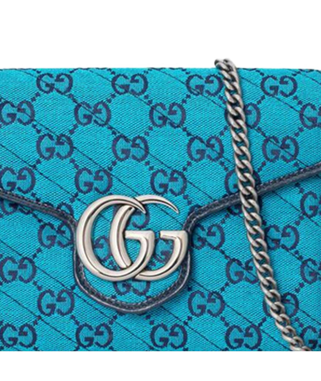 GUCCI Голубая сумка через плечо, фото 8