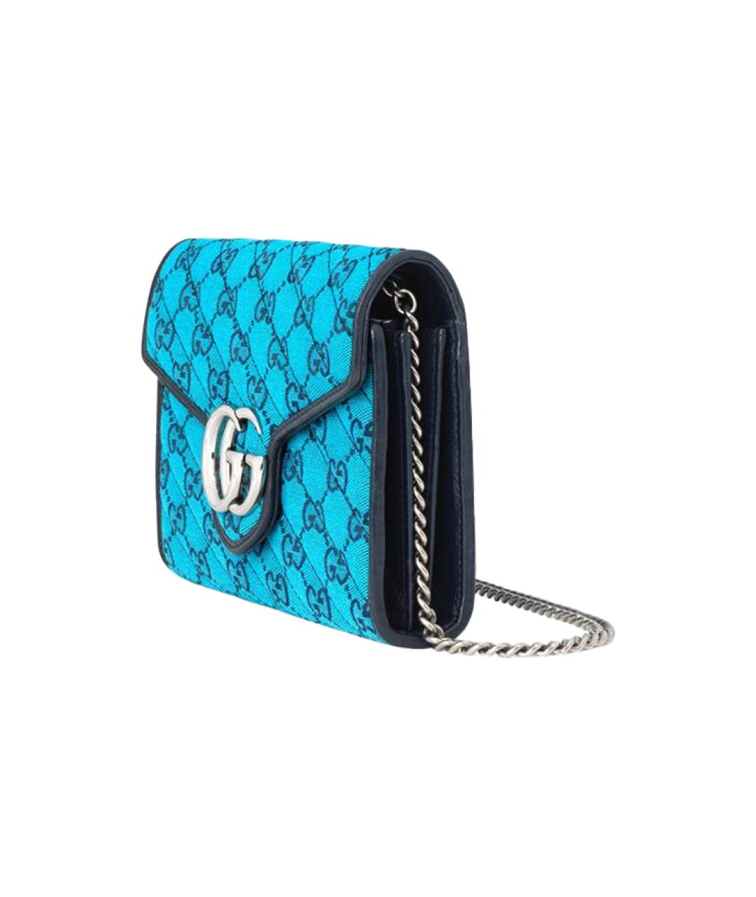 GUCCI Голубая сумка через плечо, фото 2