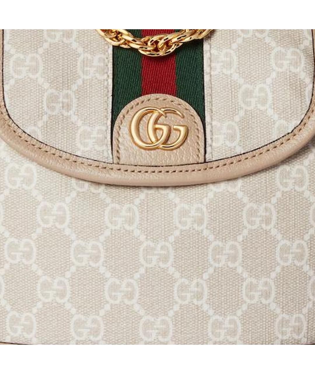 GUCCI Бежевый рюкзак, фото 8