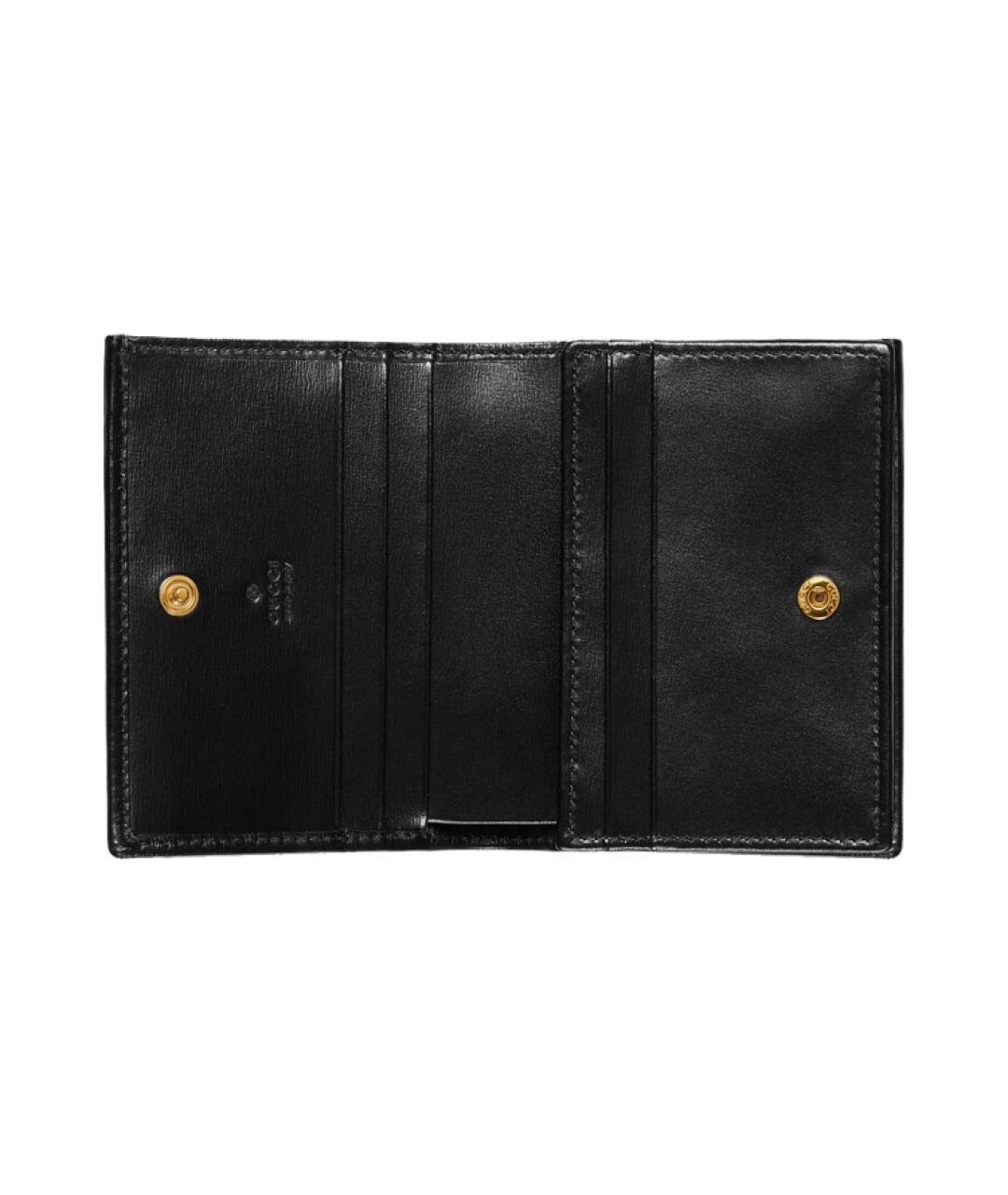 GUCCI Черный кожаный кошелек, фото 6
