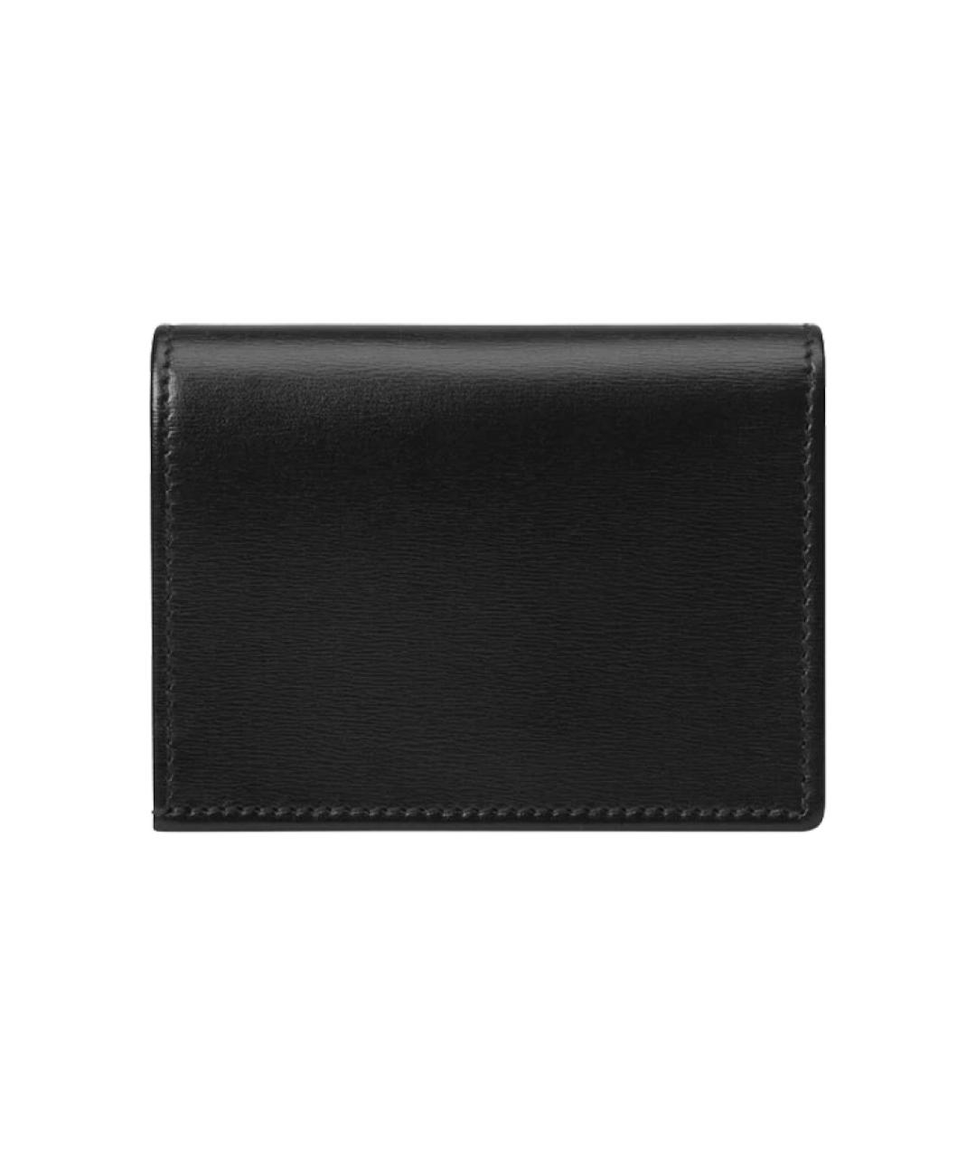 GUCCI Черный кожаный кошелек, фото 3