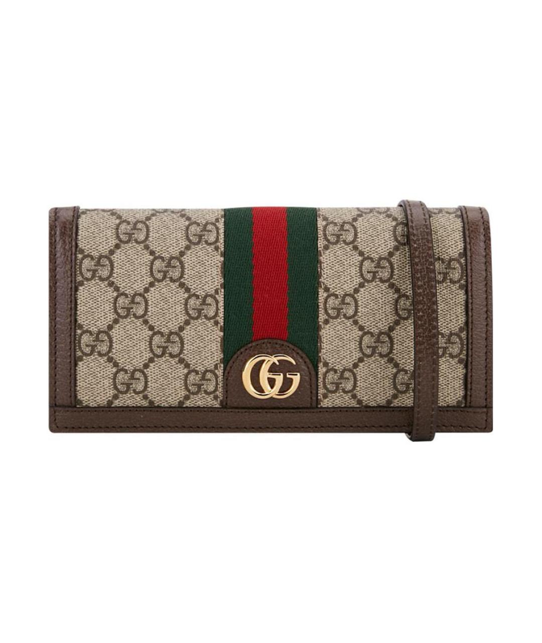 GUCCI Коричневый кошелек, фото 1