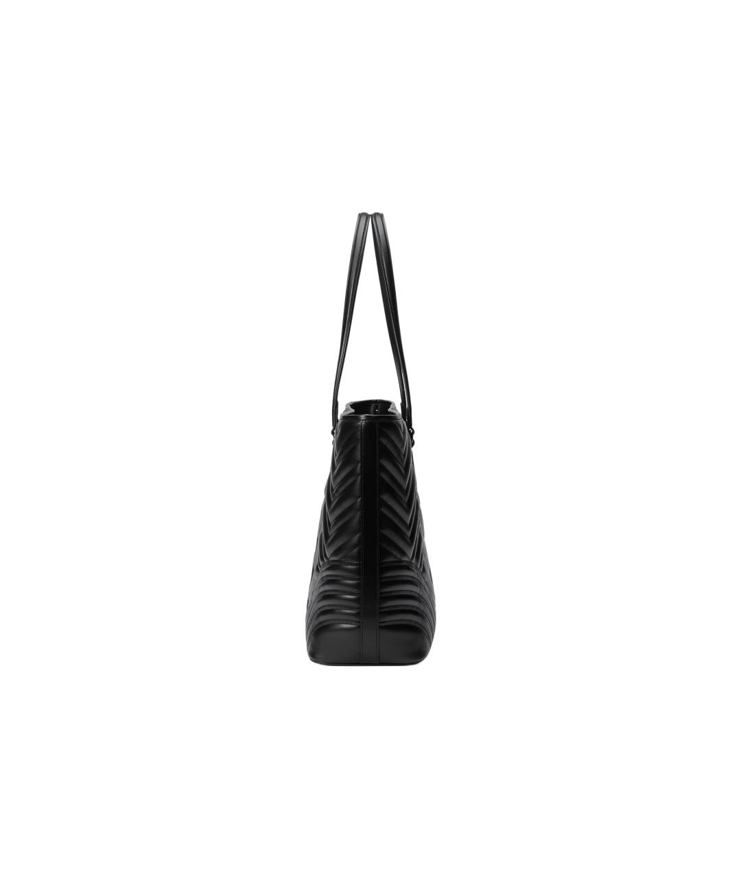 GUCCI Черная кожаная сумка через плечо, фото 4