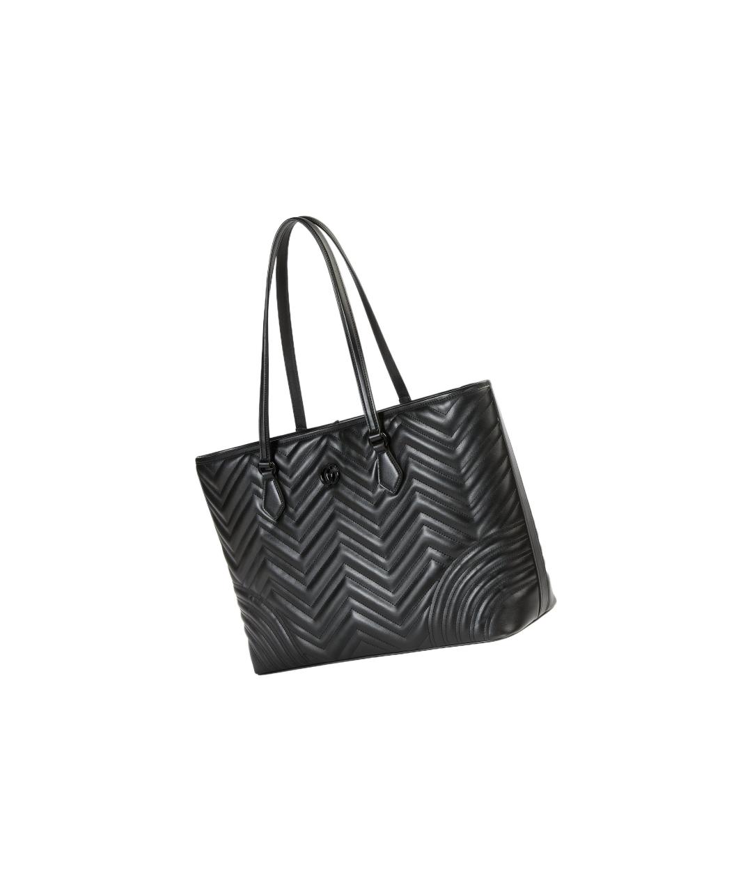 GUCCI Черная кожаная сумка через плечо, фото 2