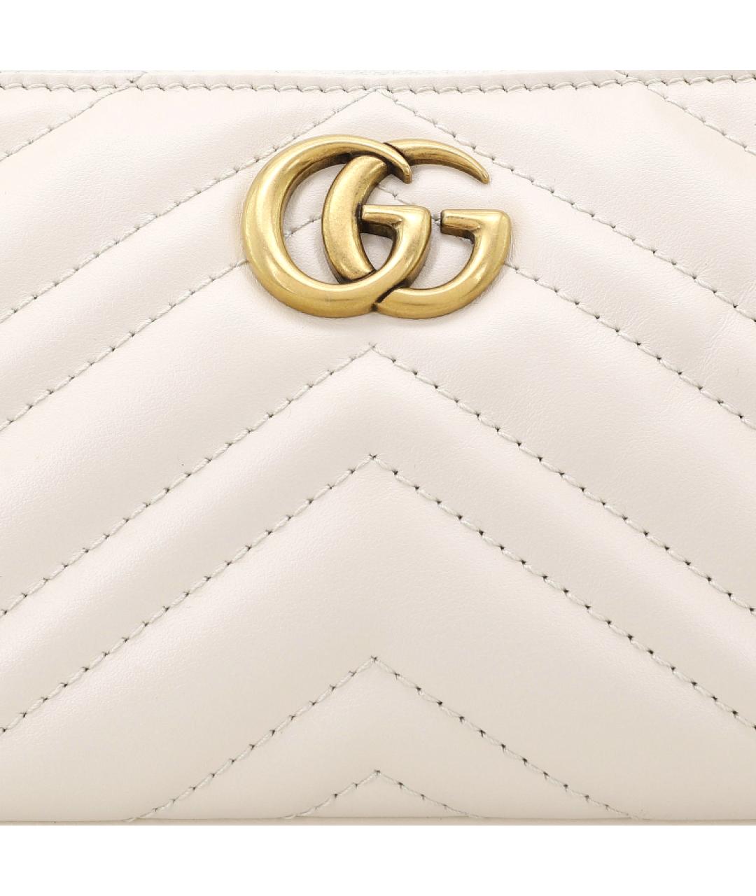 GUCCI Белая кожаная сумка через плечо, фото 9