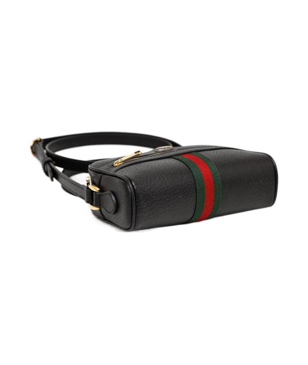 GUCCI Черная кожаная сумка через плечо, фото 2