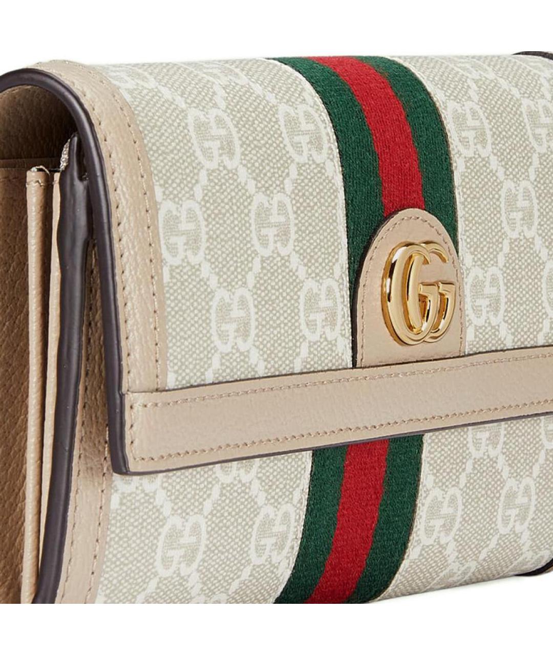 GUCCI Бежевый кошелек, фото 5