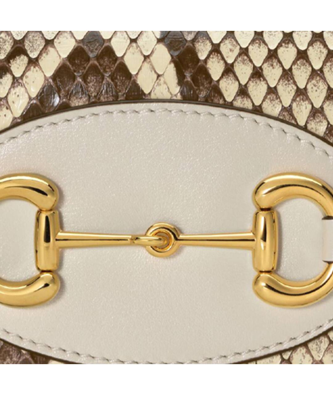GUCCI Бежевый кожаный кардхолдер, фото 4