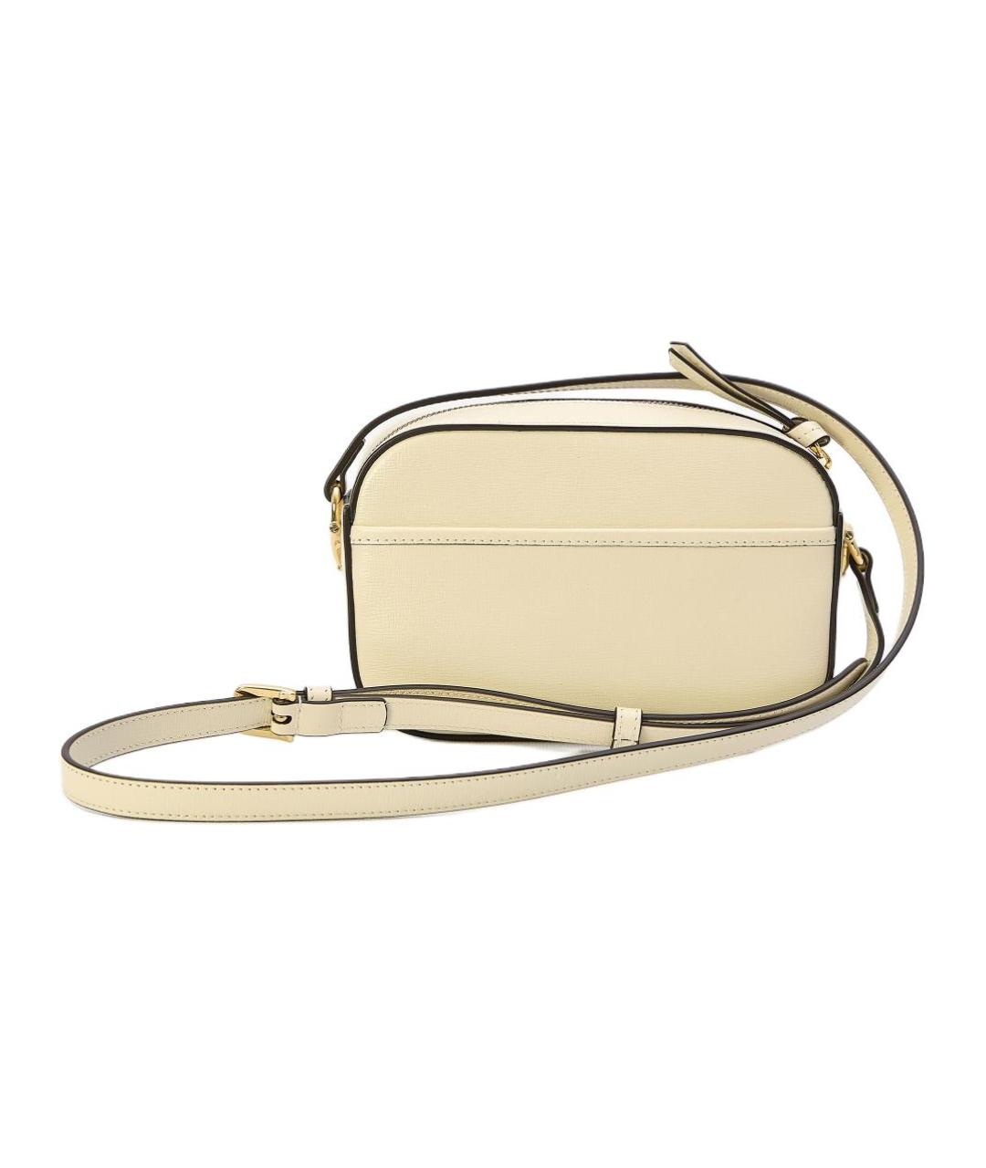 GUCCI Бежевая кожаная сумка через плечо, фото 2