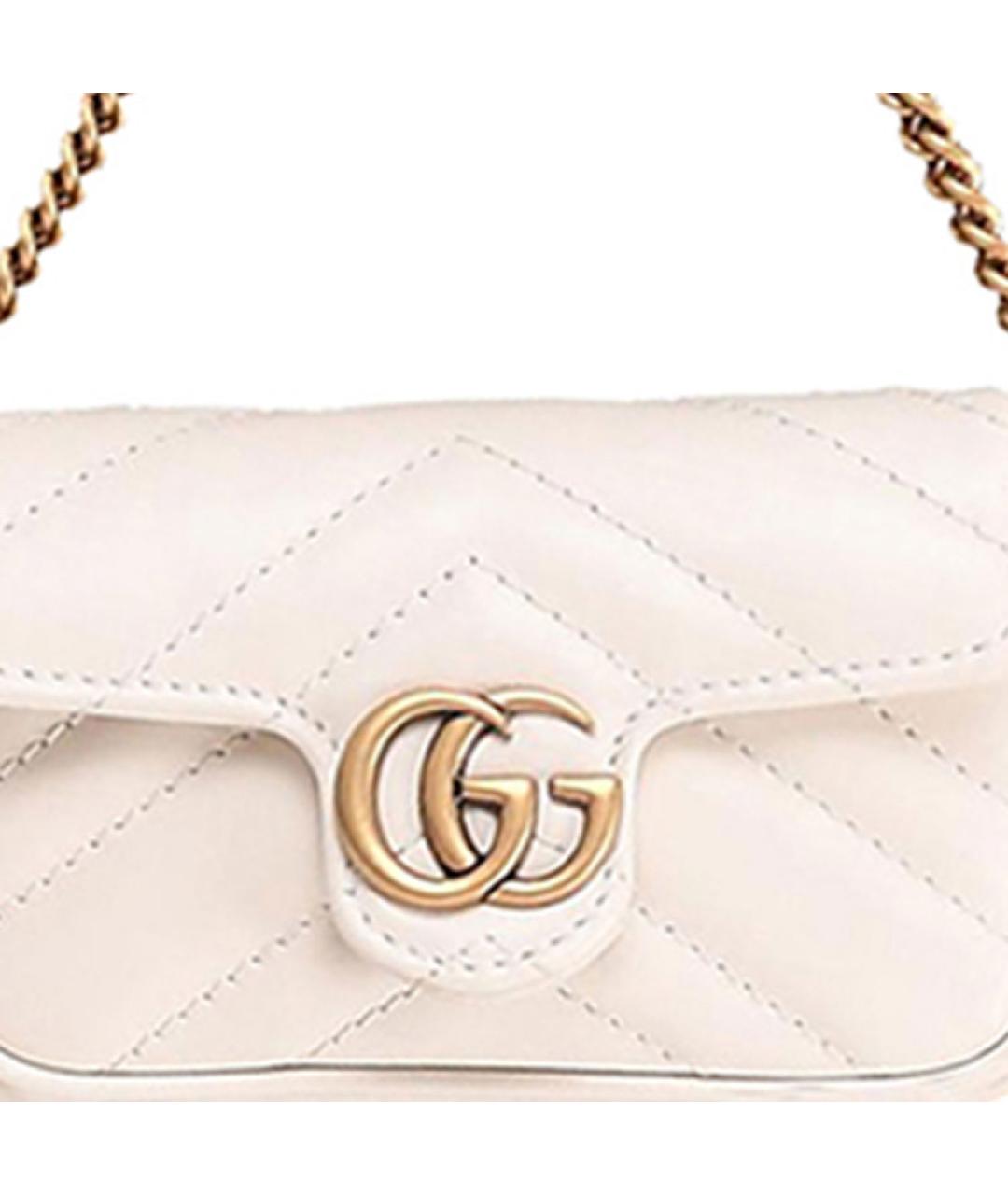 GUCCI Белый кожаный кошелек, фото 2