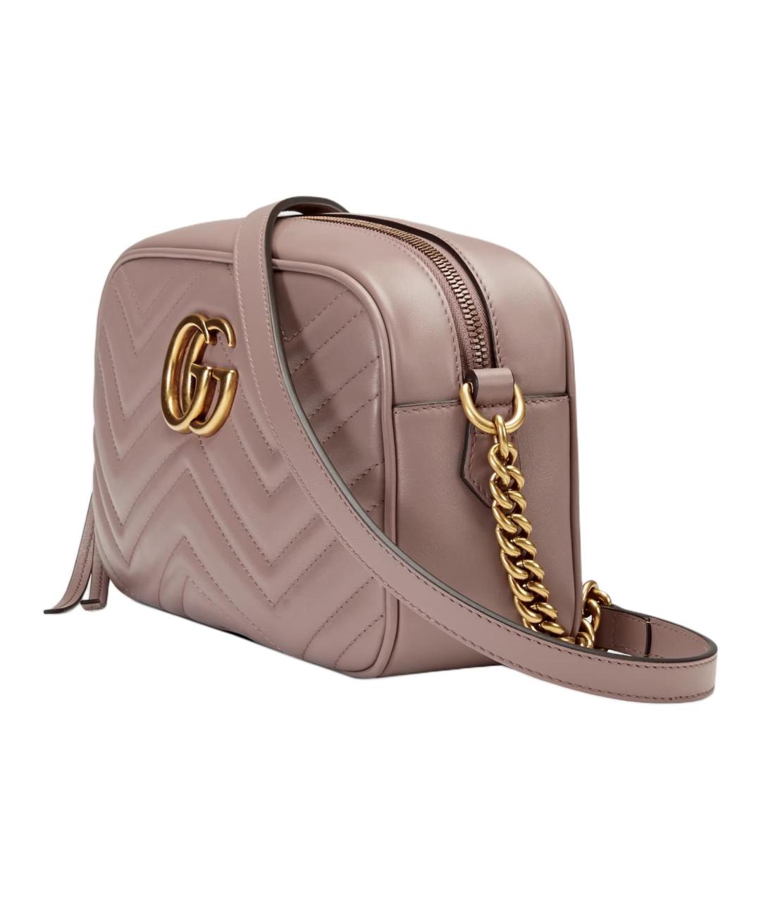 GUCCI Бежевая кожаная сумка через плечо, фото 2