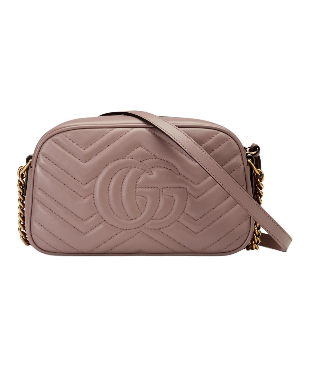 GUCCI Бежевая кожаная сумка через плечо, фото 5