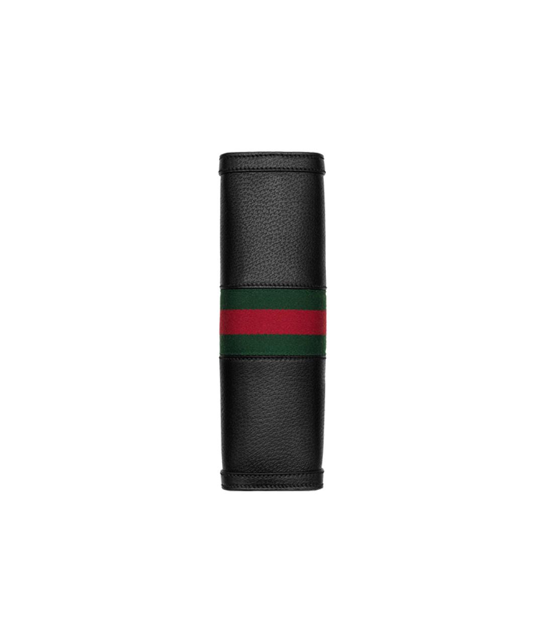 GUCCI Черная кожаная сумка через плечо, фото 6