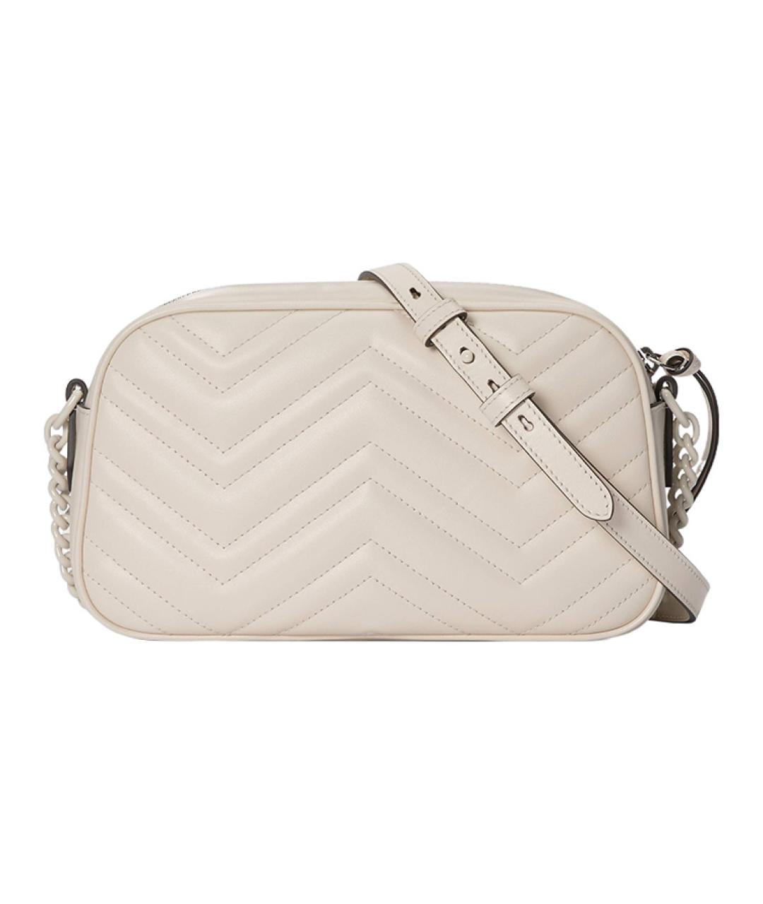 GUCCI Бежевая кожаная сумка через плечо, фото 2