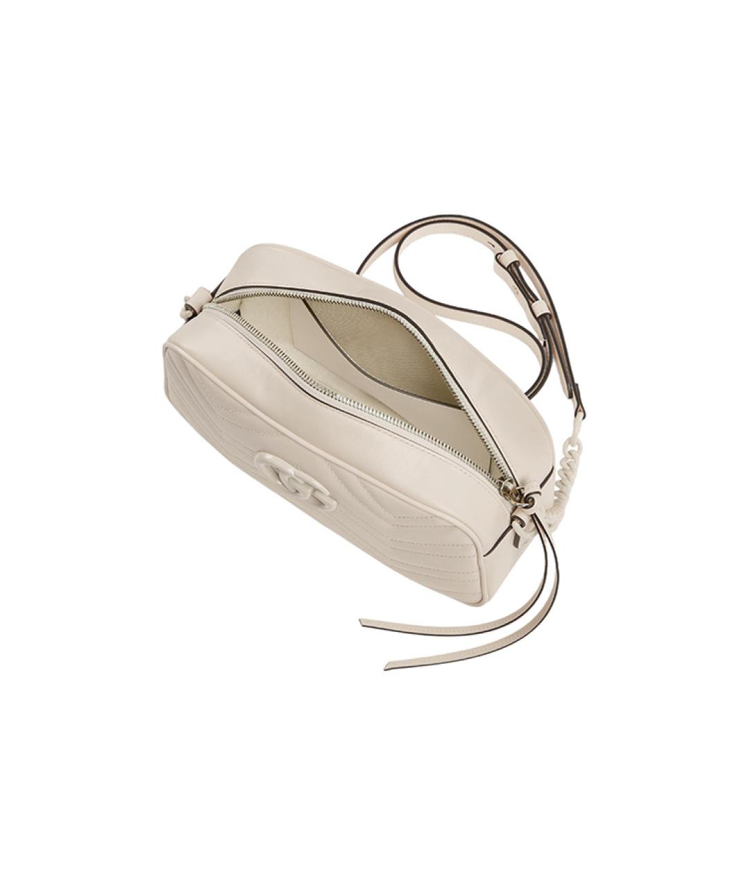 GUCCI Бежевая кожаная сумка через плечо, фото 9