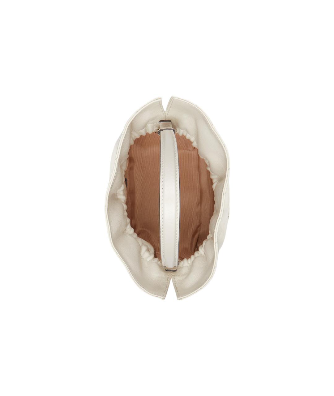 GUCCI Белая кожаная сумка через плечо, фото 3