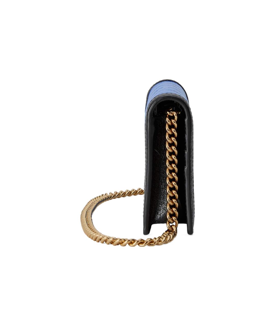 GUCCI Синяя кожаная сумка через плечо, фото 4