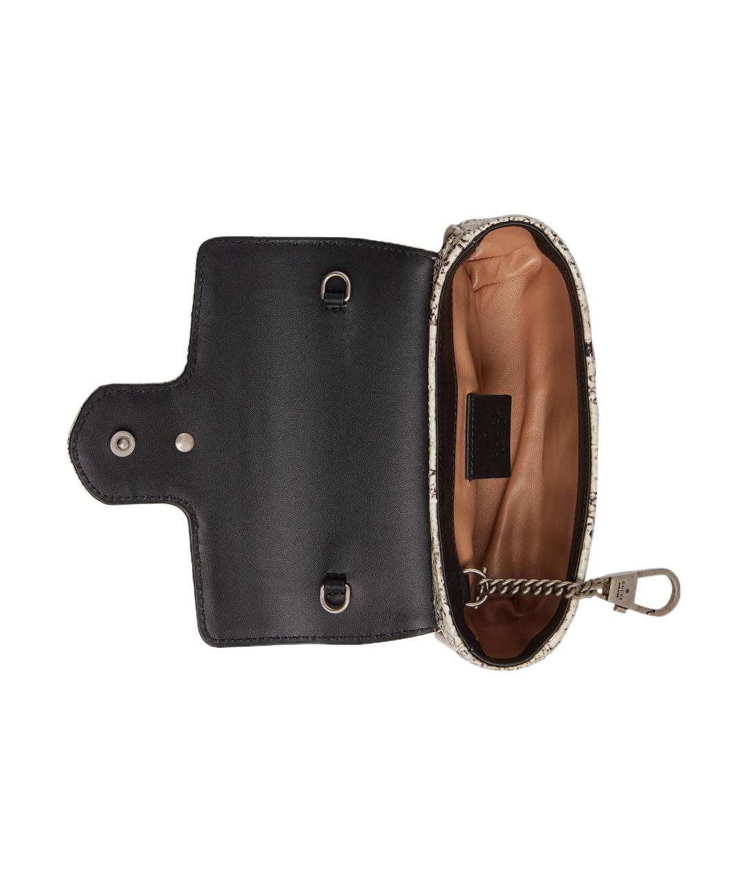 GUCCI Бежевая кожаная сумка через плечо, фото 6