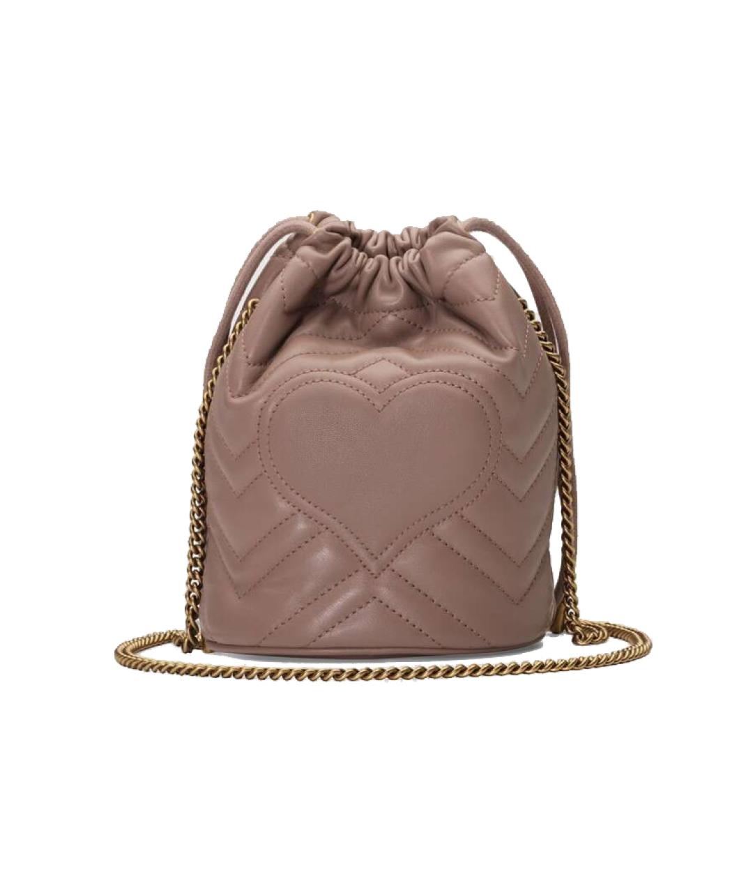 GUCCI Бежевая кожаная сумка через плечо, фото 2