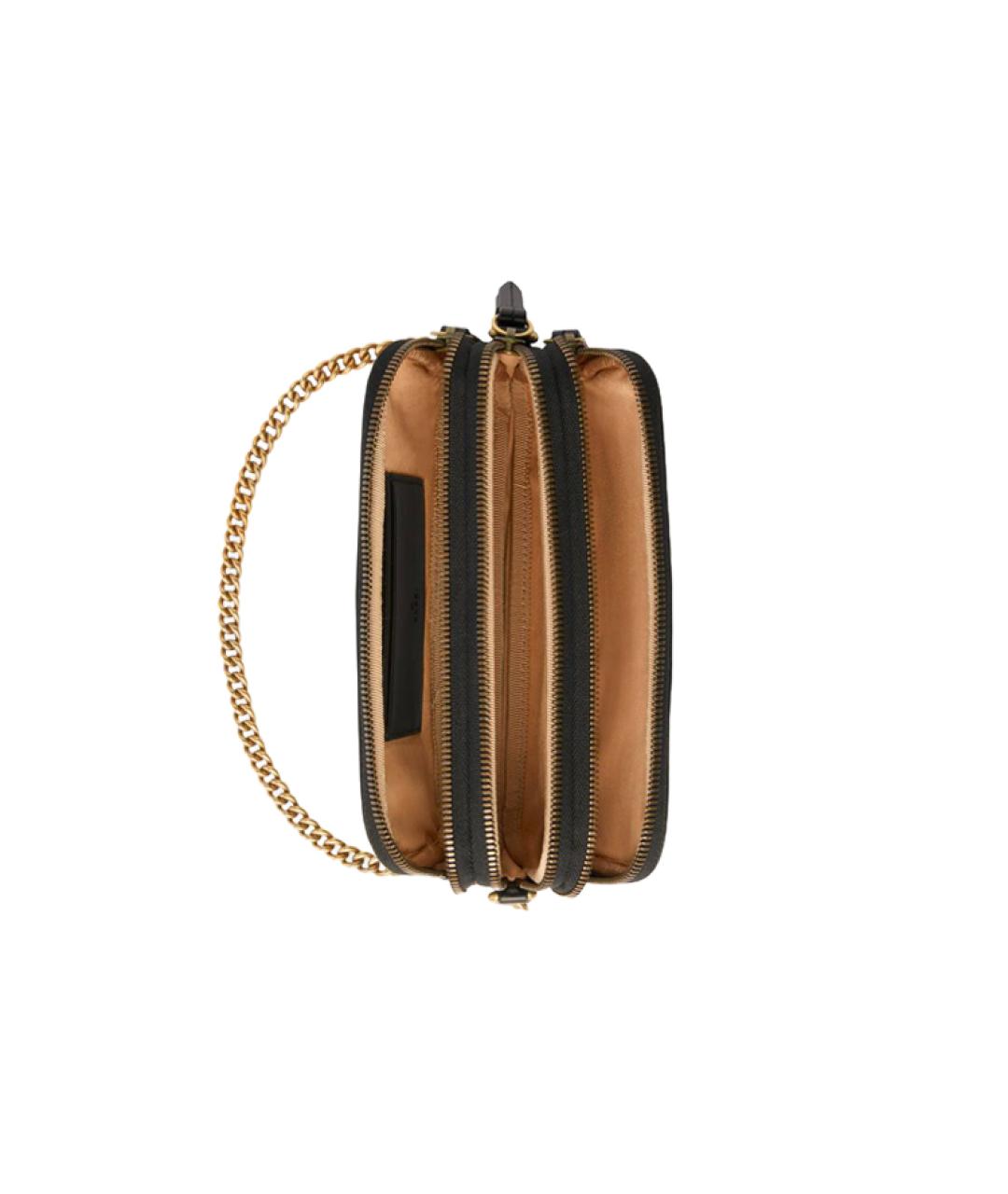 GUCCI Черная кожаная сумка через плечо, фото 5