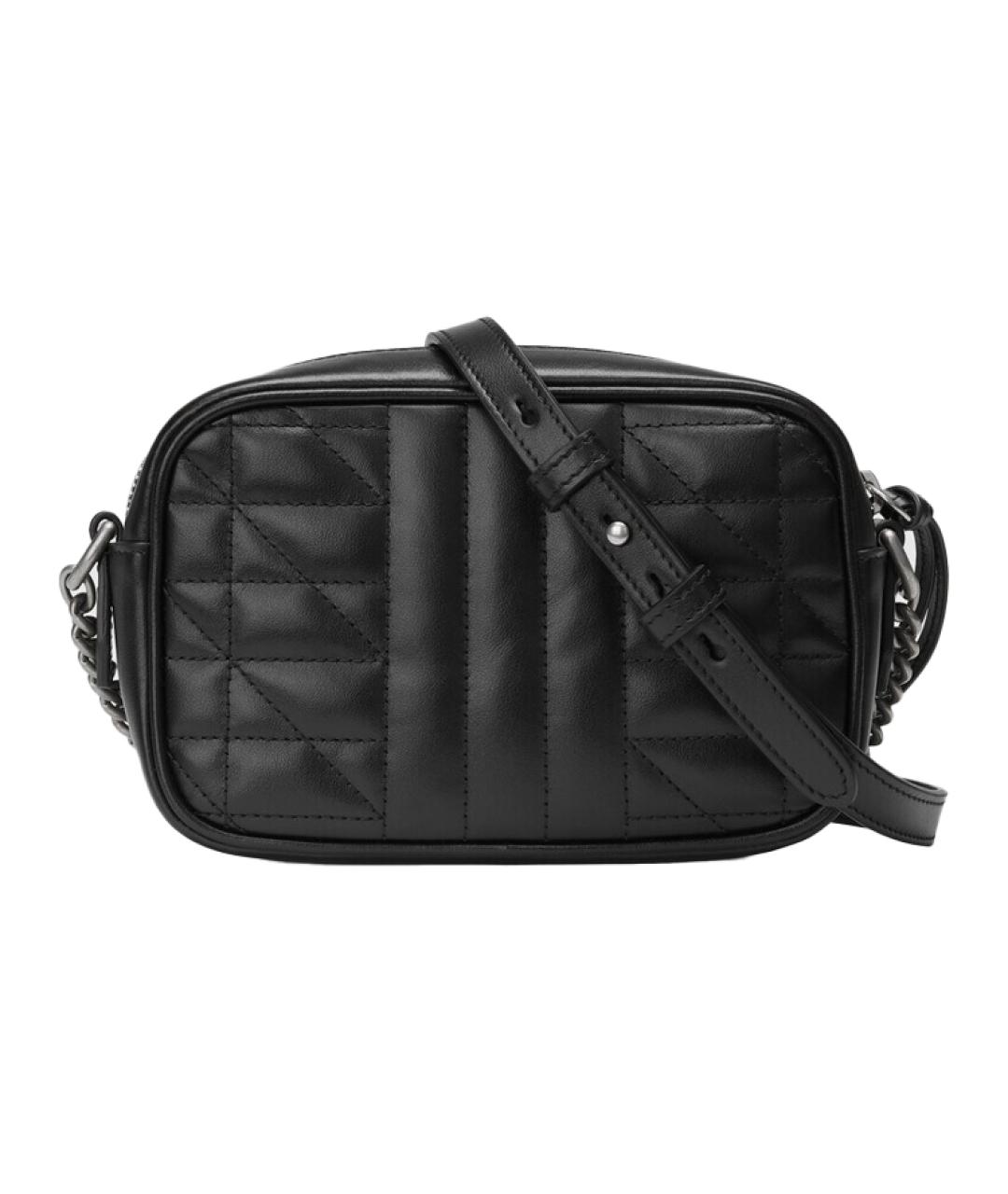 GUCCI Черная кожаная сумка через плечо, фото 3