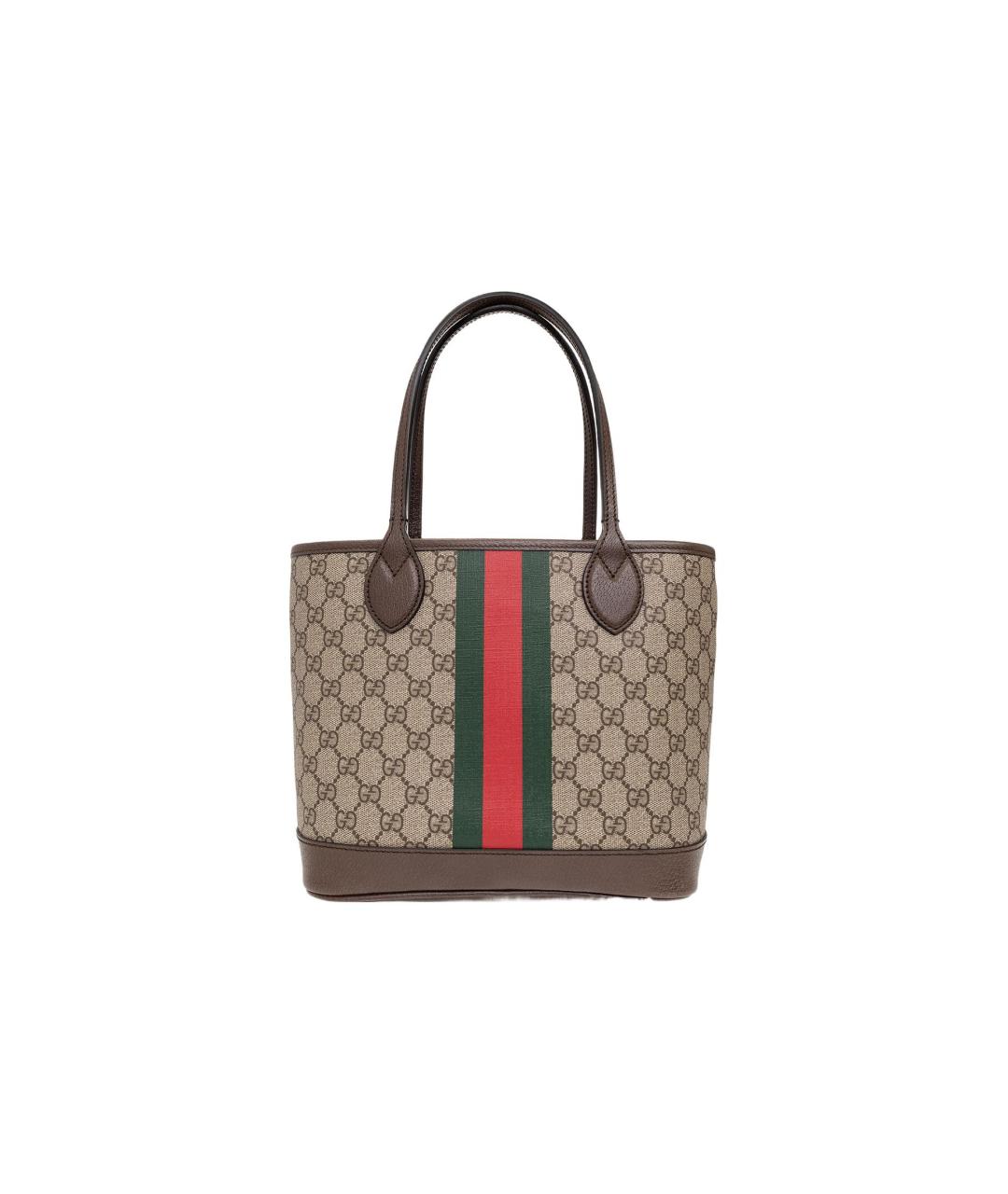 GUCCI Коричневая хлопковая сумка через плечо, фото 1