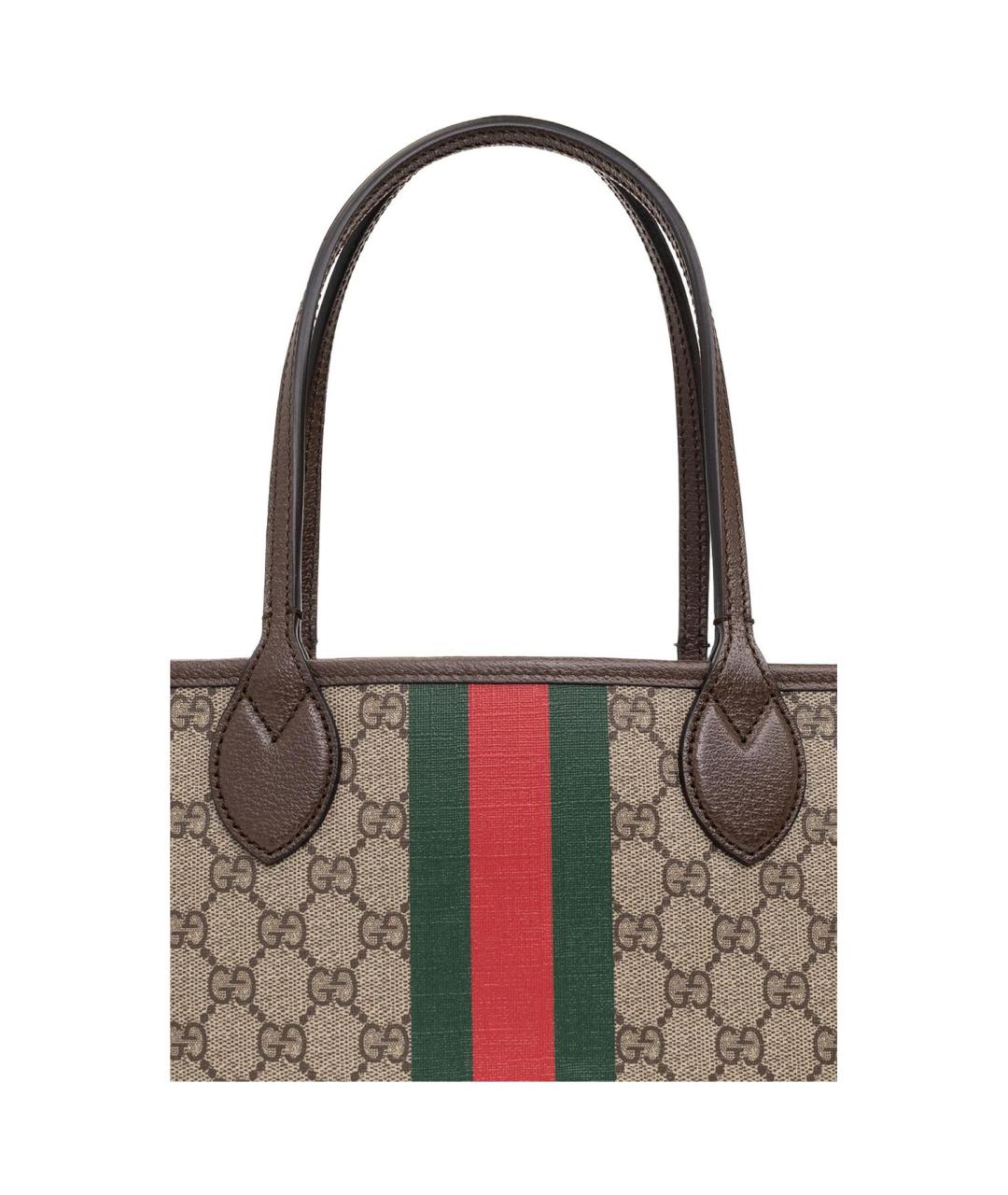 GUCCI Коричневая хлопковая сумка через плечо, фото 2