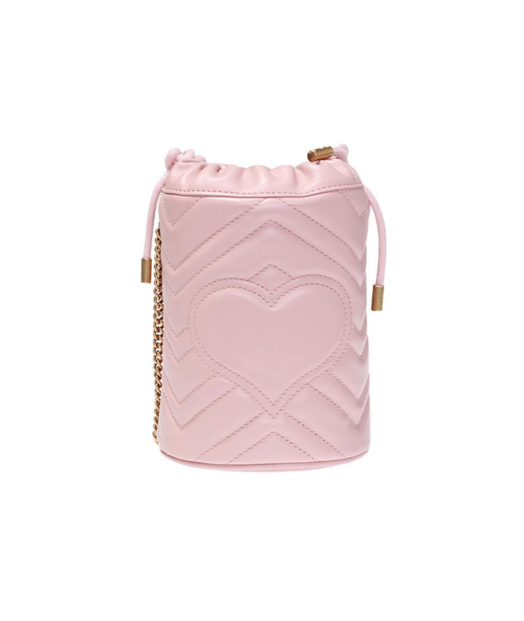 GUCCI Розовая кожаная сумка через плечо, фото 3