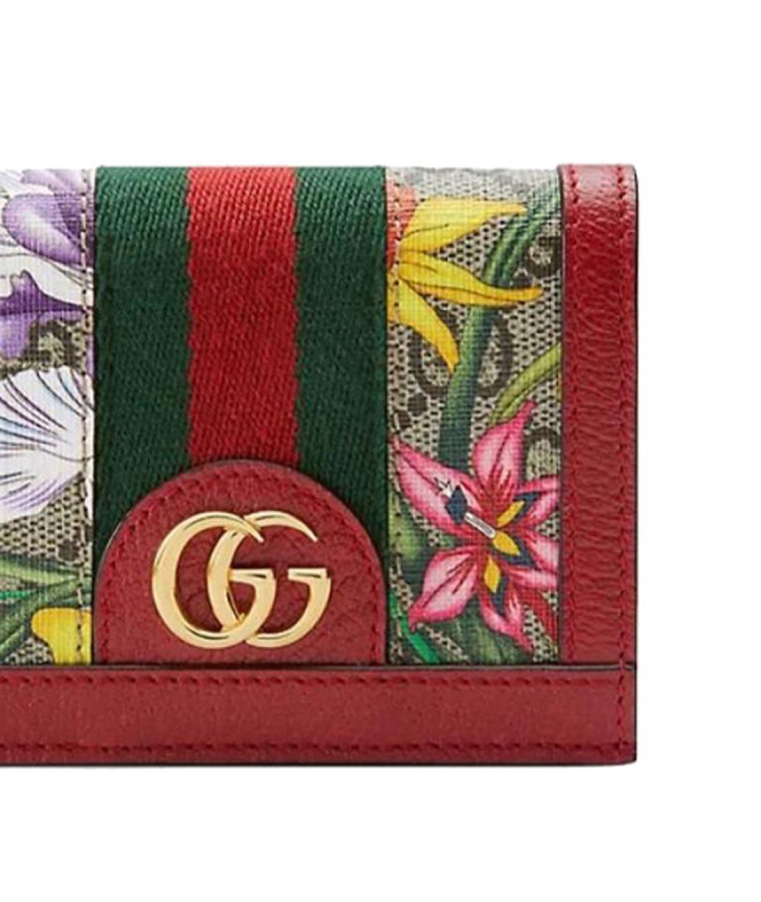 GUCCI Красный кожаный кардхолдер, фото 8