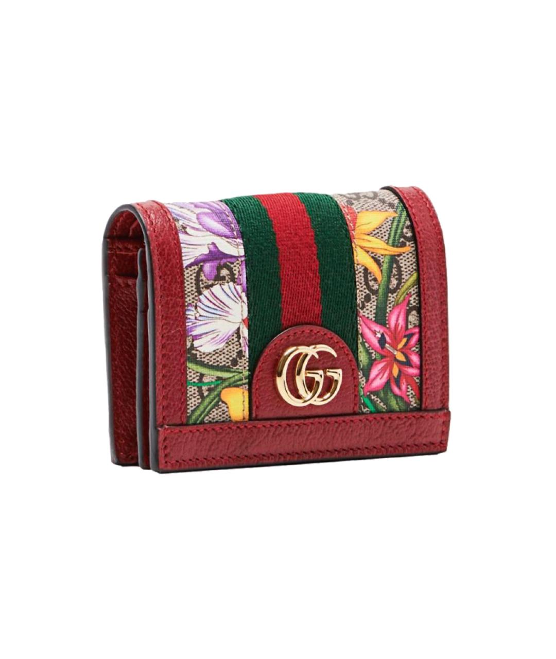 GUCCI Красный кожаный кардхолдер, фото 2