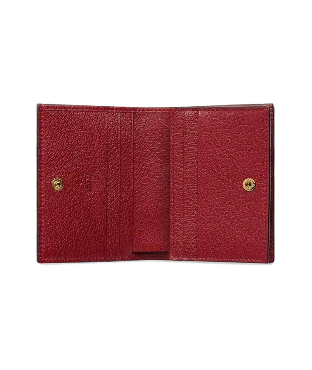 GUCCI Красный кожаный кардхолдер, фото 4