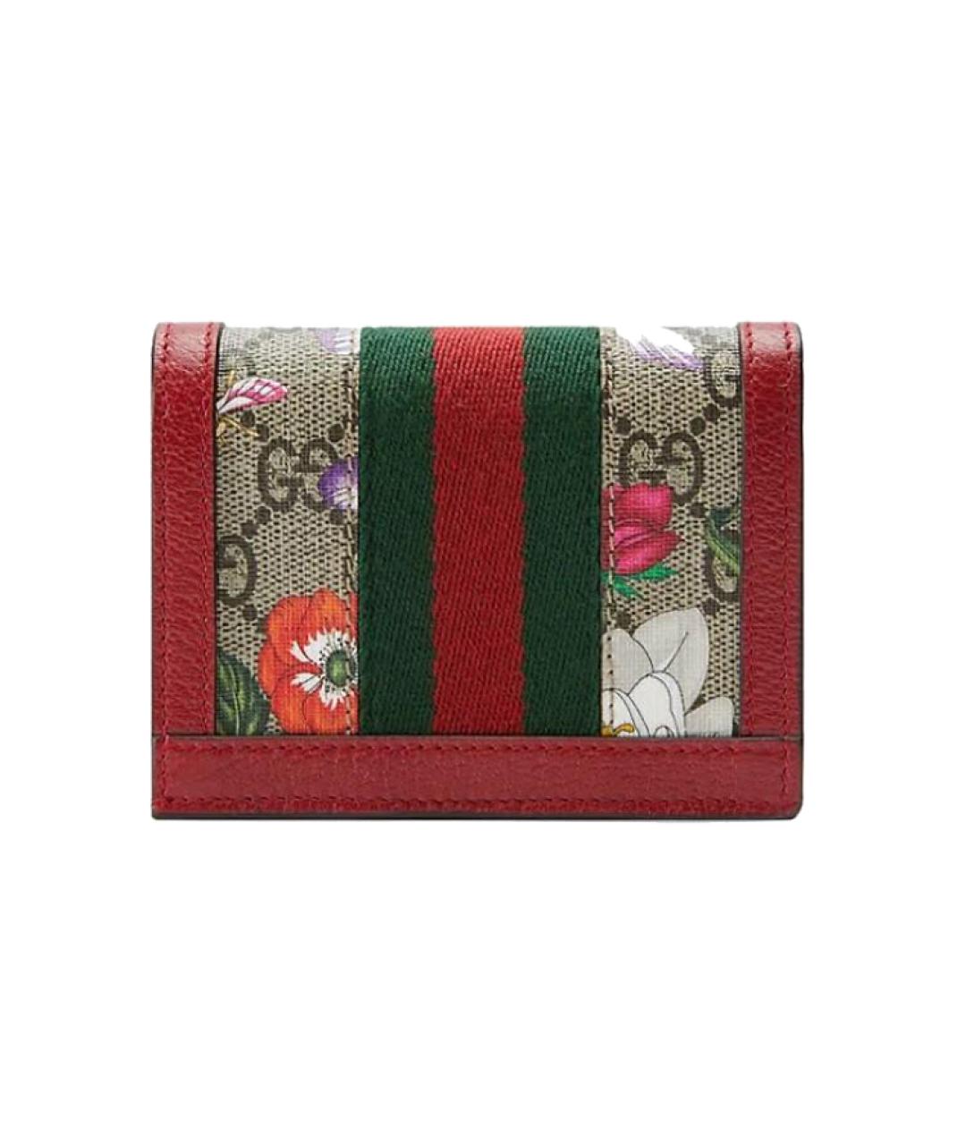 GUCCI Красный кожаный кардхолдер, фото 7