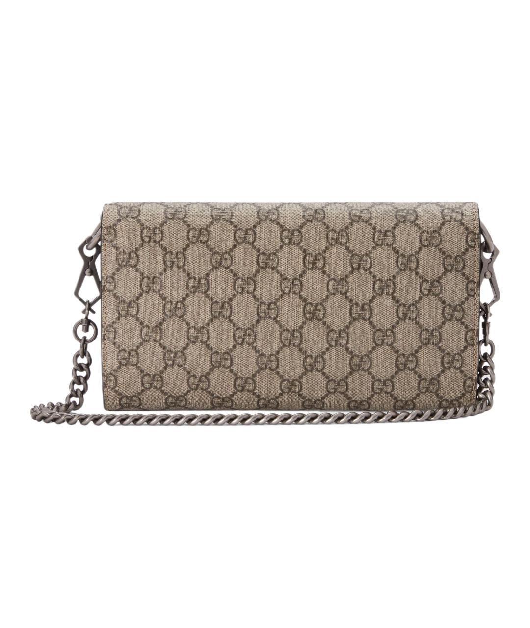 GUCCI Бежевая хлопковая сумка через плечо, фото 6