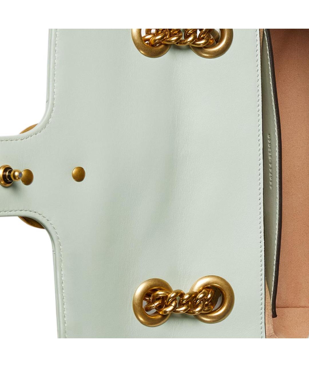 GUCCI Белая кожаная сумка через плечо, фото 4