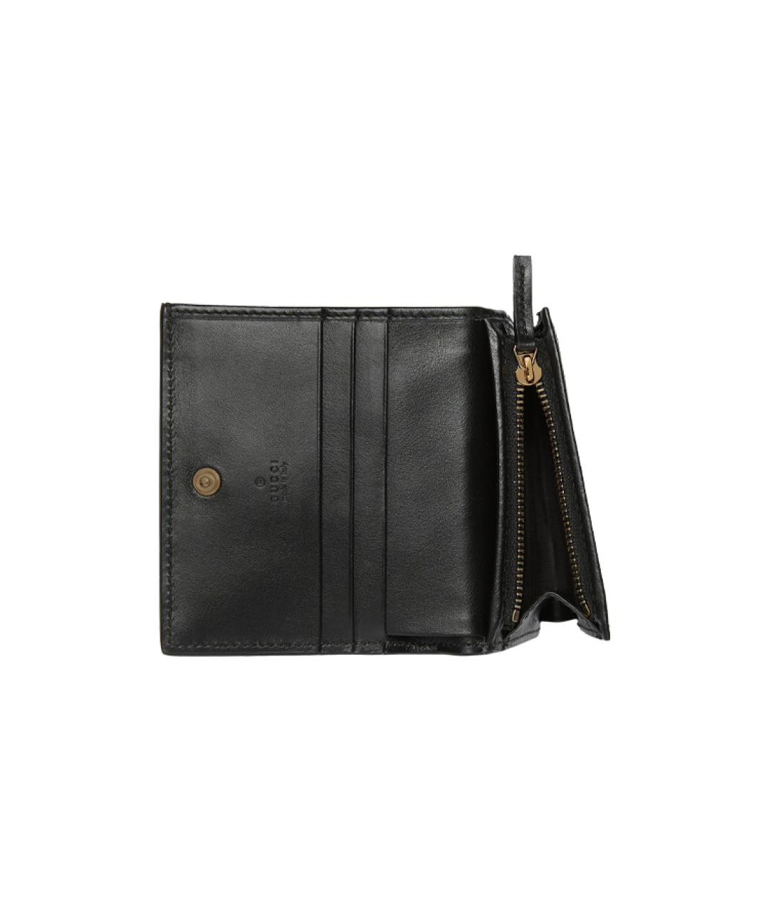 GUCCI Черный кожаный кошелек, фото 6