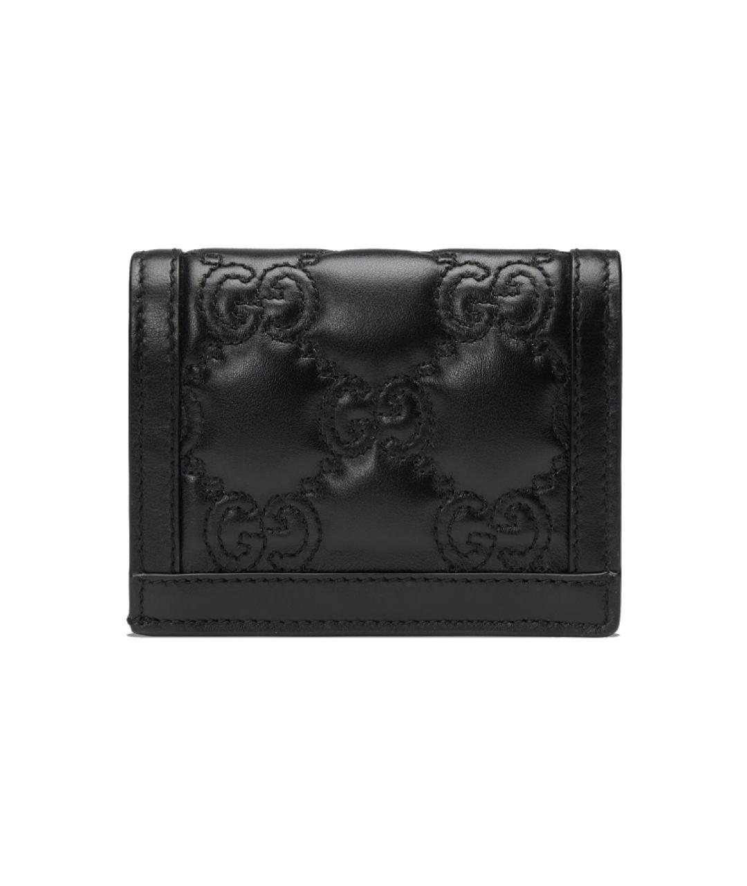 GUCCI Черный кожаный кошелек, фото 2
