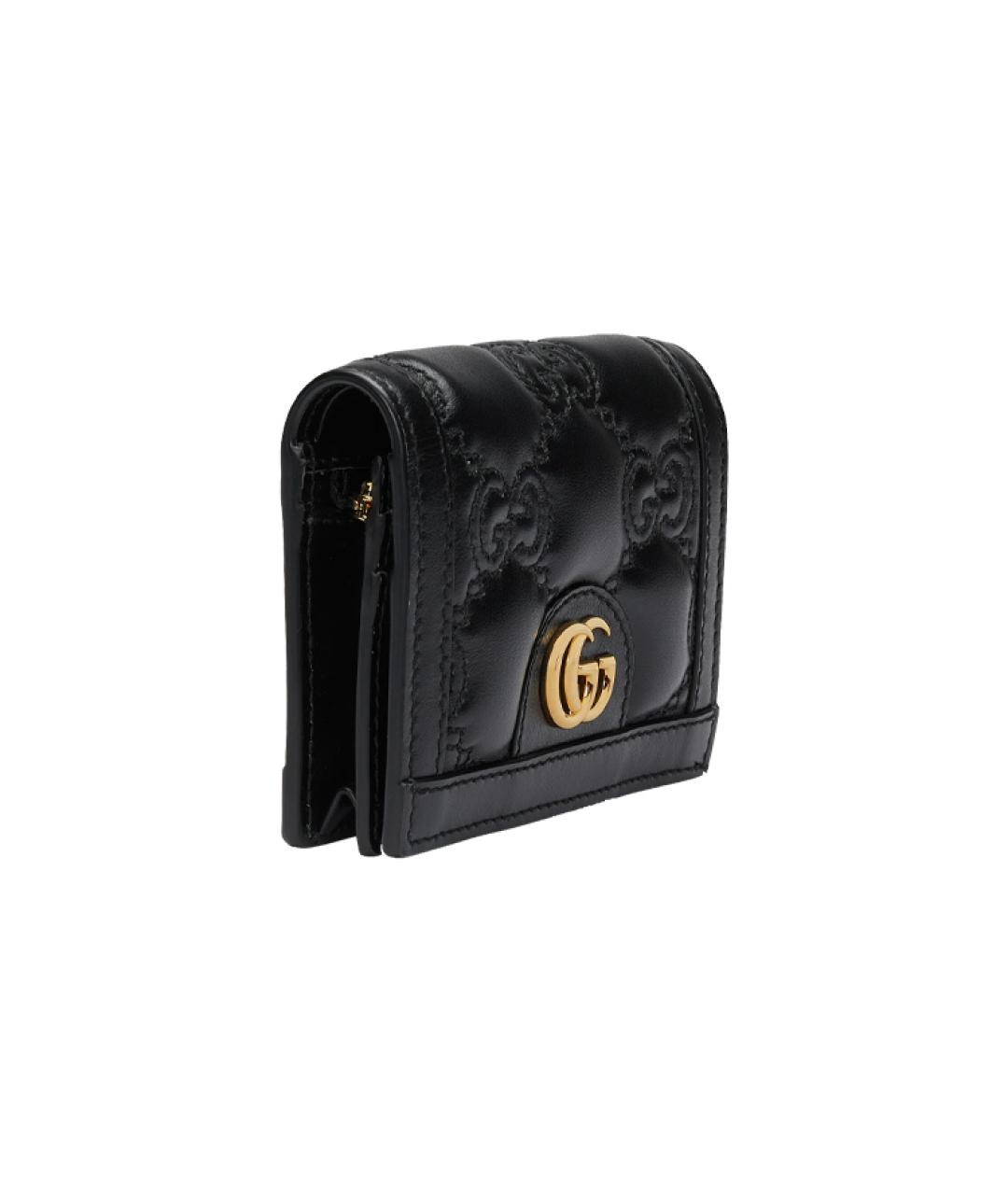 GUCCI Черный кожаный кошелек, фото 3