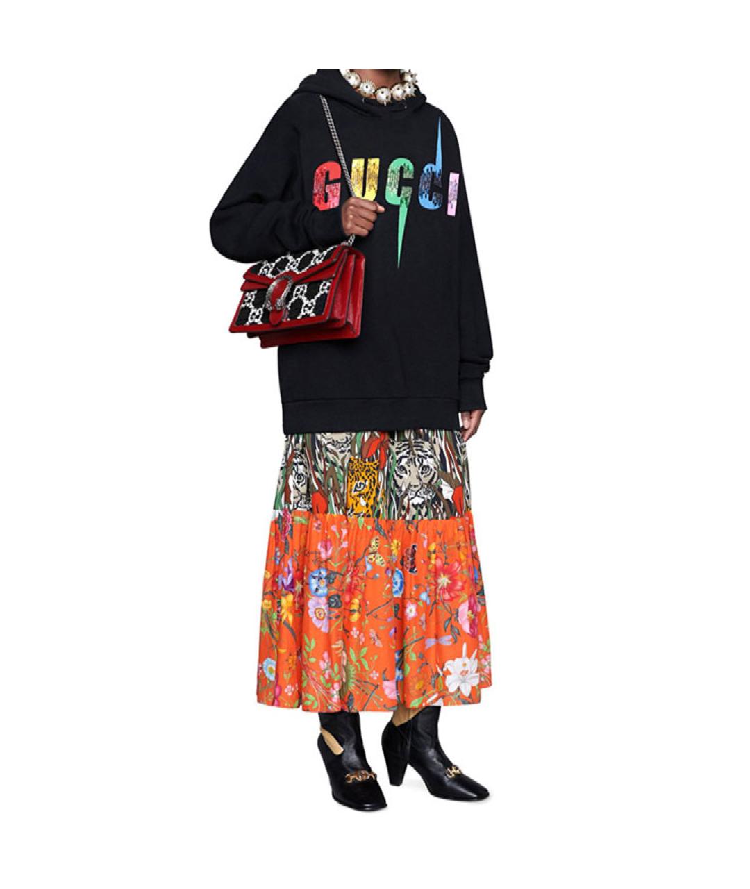 GUCCI Мульти твидовая сумка через плечо, фото 7