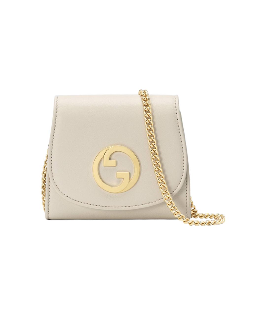 GUCCI Бежевый кожаный кошелек, фото 1