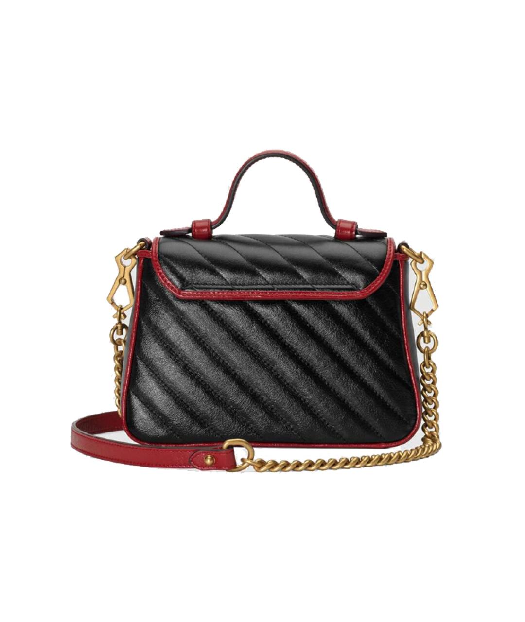 GUCCI Черная кожаная сумка через плечо, фото 2